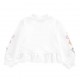 Biała bluza niemowlęca dla dziewczynki 006026 - B - ubranka dla małych dzieci Monnalisa