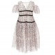 Sukienka dziewczęca w panterkę Monnalisa 006030 - C - modne ubrania dla dzieci