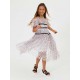 Sukienka dziewczęca w panterkę Monnalisa 006030 - F - modne ubrania dla dzieci