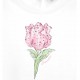 Sukienka niemowlęca w tulipany Monnalisa 006032 - C - ekskluzywne ubranka dla maluchów