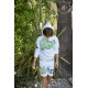 Białe szorty dla chłopca Iceberg 006035 - B - krótkie spodenki dla dziecka