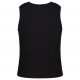 Czarny prążkowany top dziewczęcy Pinko Up 006044 - B - bluzki i koszulki dla nastolatek