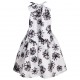 Biało-czarna sukienka dla dziewczynki Pinko 006054 - C - letnie ubrania na przyjęcie