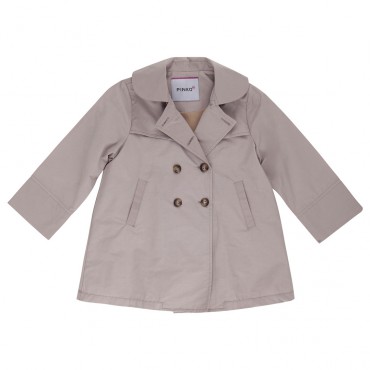 Beżowy płaszcz dla dziewczynki Pinko Up 006059