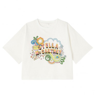 Crop top dziewczęcy Stella McCartney 006081 - A - bluzki i koszulki dla dzieci