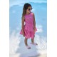 Różowa sukienka dla dziewczynki Iceberg 006098 - B - letnie sukienki dla dzieci i nastolatek