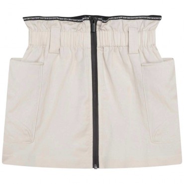 Płócienna spódnica dla dziewczynki DKNY 006102 - A - sportowe spódnice dla dzieci