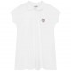 Biała sukienka polo dla dziewczynki Kenzo 006107 - A - sportowe sukienki dla dziecka