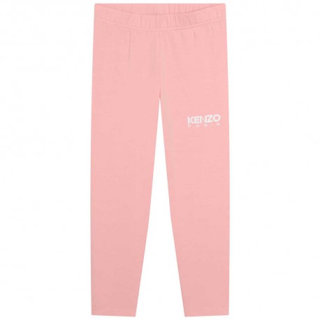 Różowe legginsy dla dziewczynki Kenzo 006110 - A - markowe ubrania dla dzieci
