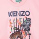 Różowa bluza dziewczęca Kenzo 006114 - C - markowe bluzy dla dzieci