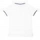 Biała koszulka polo z tygrysem Kenzo 006118 - B - markowe polówki dla dzieci