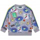 Szara bluza chłopięca z nadrukiem Kenzo 006119 - B - markowe bluzy dla dzieci