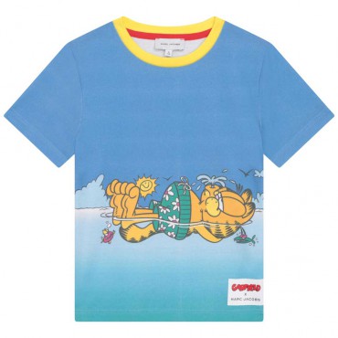 Ekologiczna koszulka chłopięca Marc Jacobs 006129 - A - ubrania dla dzieci z bawełny organicznej - sklep internetowy