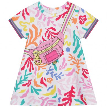 Kolorowa sukienka niemowlęca Marc Jacobs 006131 - A - sukieneczki dla małych dziewczynek - sklep internetowy