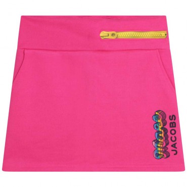 Różowa spódnica dla dziewczynki Marc Jacobs 006134 - A - modne spódnice dziecięce
