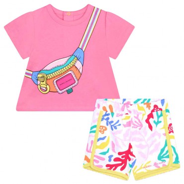 Dziewczęcy komplet dla niemowlęcia 006135 - A - zestawy odzieżowe dla niemowląt i małych dzieci