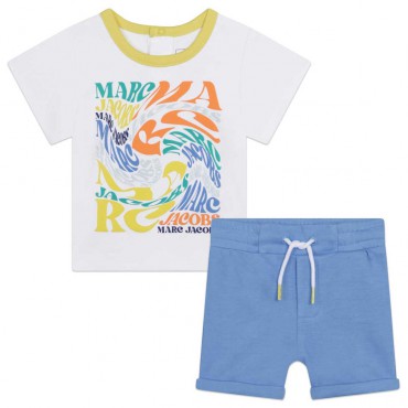 Komplet niemowlęcy dla chłopca Marc Jacobs 006136 - A - zestaw odzieżowy dla malucha