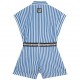Kombinezon w paski dla dziewczynki DKNY 006138 - C - modne ubrania dla dzieci i nastolatków