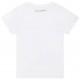 Biały t-shirt dziewczęcy Karl Lagerfeld 006199 - B - markowe koszulki dla dzieci