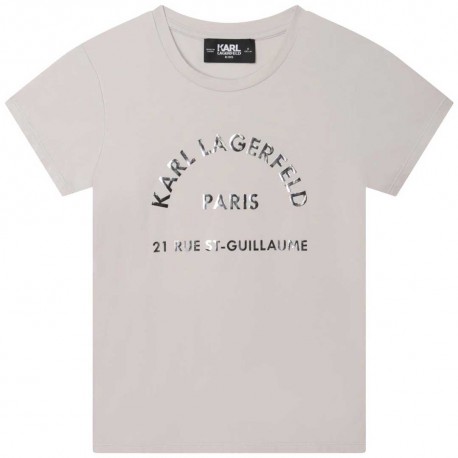 T-shirt dla dziewczynki Karl Lagerfeld 006200 - A - oryginalna koszulka dla dziecka
