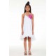 Biała sukienka dla dziewczynki Liu Jo 006203 - A - bawełniane sukienki dla dzieci i nastolatek