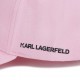 Różowa czapka dziewczęca Karl Lagerfeld 006208 - C - markowe bejsbolówki dla dzieci
