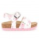 Sandałki dziewczęce w kwiaty Monnalisa 006213 - B - buty dla malucha
