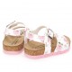 Sandałki dziewczęce w kwiaty Monnalisa 006213 - C - buty dla malucha