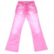 Różowe spodnie dla dziewczynki Cavalli 006242 - A - dziewczęce dzwony
