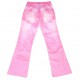 Różowe spodnie dla dziewczynki Cavalli 006242 - B - dziewczęce dzwony