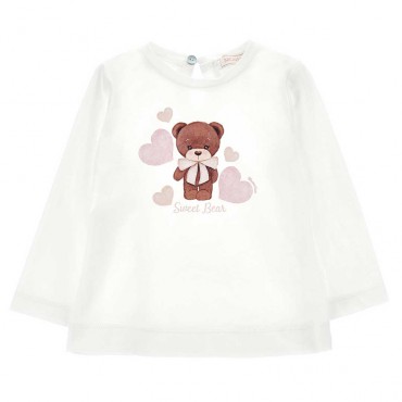 Bluzeczka niemowlęca z misiem Monnalisa 006256