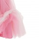 Sukienka dziewczęca w groszki Monnalisa 006276 - E - tiulowe sukienki dla dzieci
