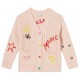Różowy kardigan dla dziewczynki Stella McCartney 006289 - B - markowe ubrania dla dzieci