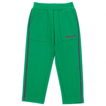 Zielone spodnie dla dziewczynki Monnalisa 006306 - A - oryginalne dresy dla dziecka