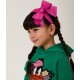 Zielona bluza dla dziewczynki Monnalisa 006308 - B - oryginalne bluzy dla dzieci