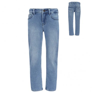 Niebieskie jeansy chłopięce Emporio Armani 006321
