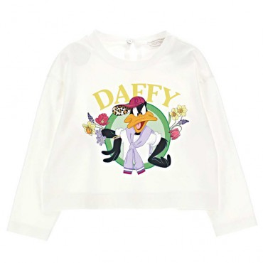 Koszulka dla dziewczynki Daffy Monnalisa 006346 - A - sklep dla dzieci