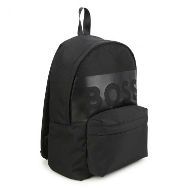 Czarny plecak Hugo Boss 006356 - A - szkolne plecaki dla nastolatków i dzieci