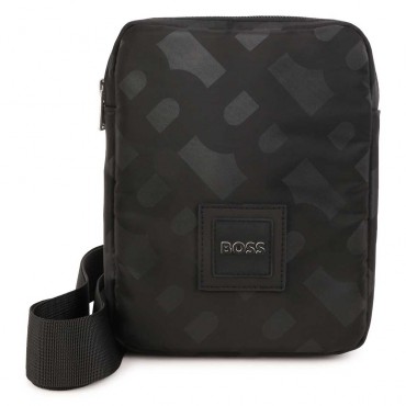 Czarna torba dla chłopca Hugo Boss 006358 - A - modne torby chłopięce