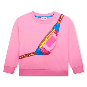 Bluza dziewczęca z nerką Marc Jacobs 006373 - A - bluzy dla dzieci