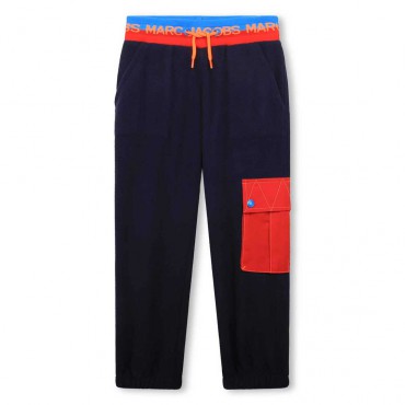 Chłopięce spodnie z polaru Marc Jacobs 006375 - A - ciepłe spodnie na zimę