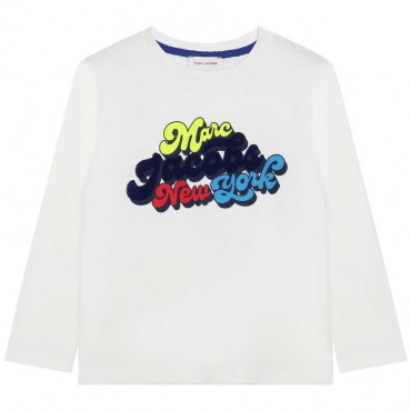 Chłopięca koszulka z nadrukiem Marc Jacobs 006377 - A - bluzki dla dziecka