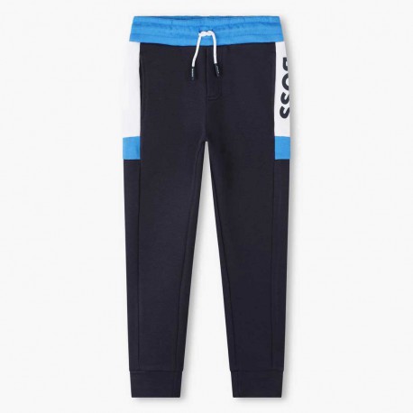 Granatowe spodnie dla chłopca Hugo Boss 006421 - A - dres dla dziecka