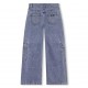 Jeansy dziewczęce cargo z kieszeniami DKNY 006425 - D - modne spodnie dla nastolatki