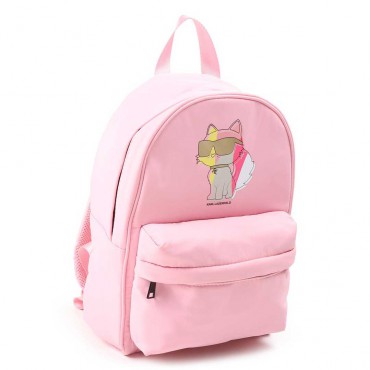 Różowy plecak dziewczęcy Karl Lagerfeld 006431 - A - pleaki szkolne