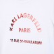 Biała koszulka dziewczęca Karl Lagerfeld 006436 - C - koszulki dla nastolatki