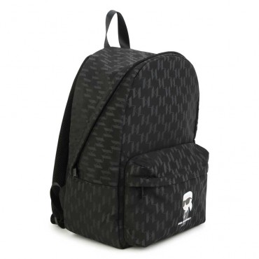 Czarny plecak dla dziecka Karl Lagerfeld 006440 - A - markowe plecaki do szkoły