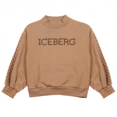 Bluza karmelowa dla dziewczynki Iceberg 006459 - B - modne bluzy młodzieżowe