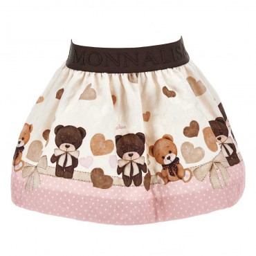 Spódniczka dla małej dziewczynki Monnalisa 006478 - A - ubranka niemowlęce, marki premium