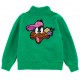 Zielona bluza dla dziewczynki Monnalisa 006482 - D - ekskluzywne ubrania dla dzieci